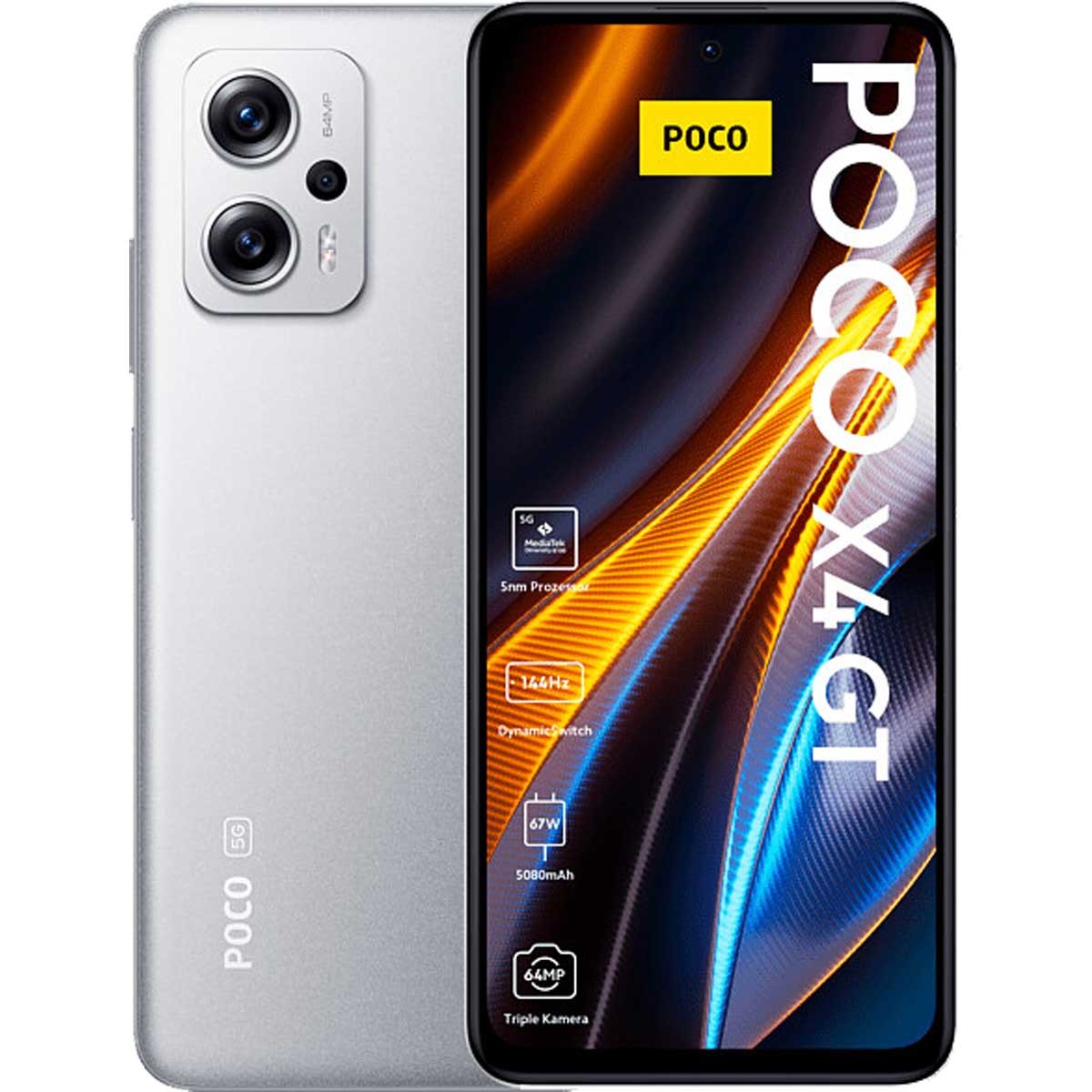 Xiaomi Poco X4 GT 8-256 silver EU Prezzi Shock - www.GlobalWorkMobi...