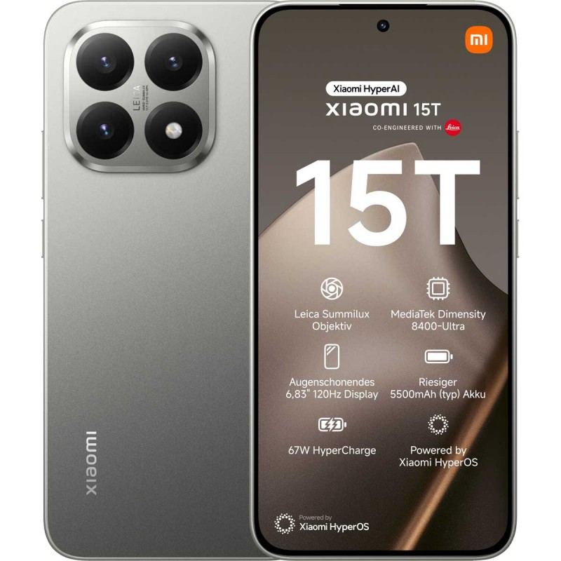 Xiaomi 15T 12-256GB 5G Grey EU Xiaomi 15T 12-256GB 5G Grey EU su www.GlobalWorkMobile.it Il miglior Sito per Acquistare Tecno...